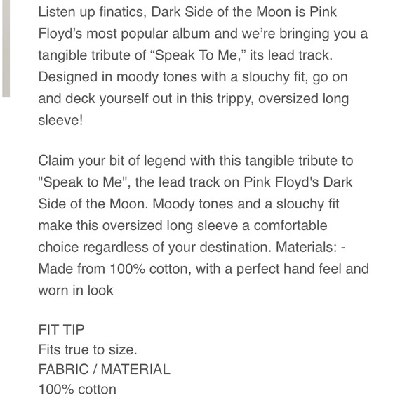 NEW! RARE DAYDREAMER Pink Floyd Speak to me tee - Picture 3 of 4